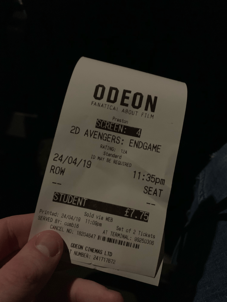 Endgame Ticket